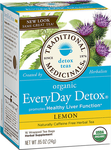 Traditional Medicinals Herbal Tea EveryDay Detox Lemon에브리데이 내성제거차 16티백