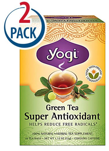 Yogi Herbal Tea Green Super Anti-Oxidant 16 Tea Bags 1+1요기 슈퍼항산화 다이어트차 총 32티백